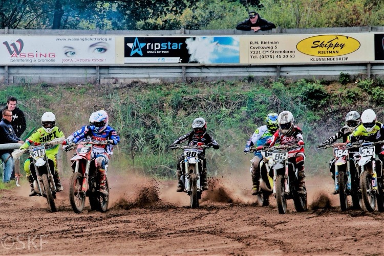 Start van de motorcross