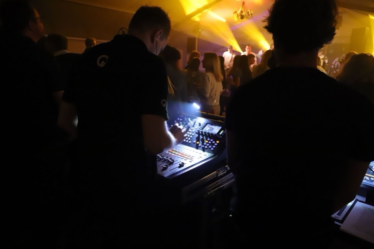 Geluidsman in actie