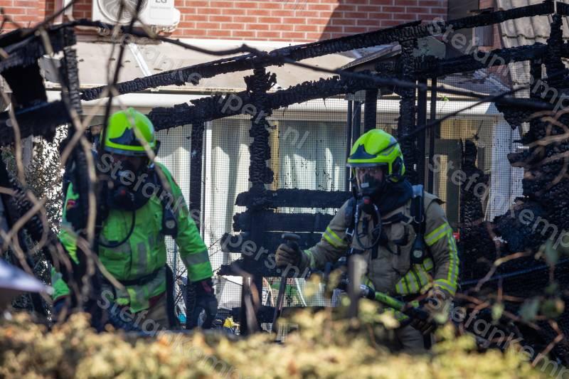 Brand in schuren Pashof Winterswijk